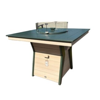 Square Balcony Height Fire Table by Jonas